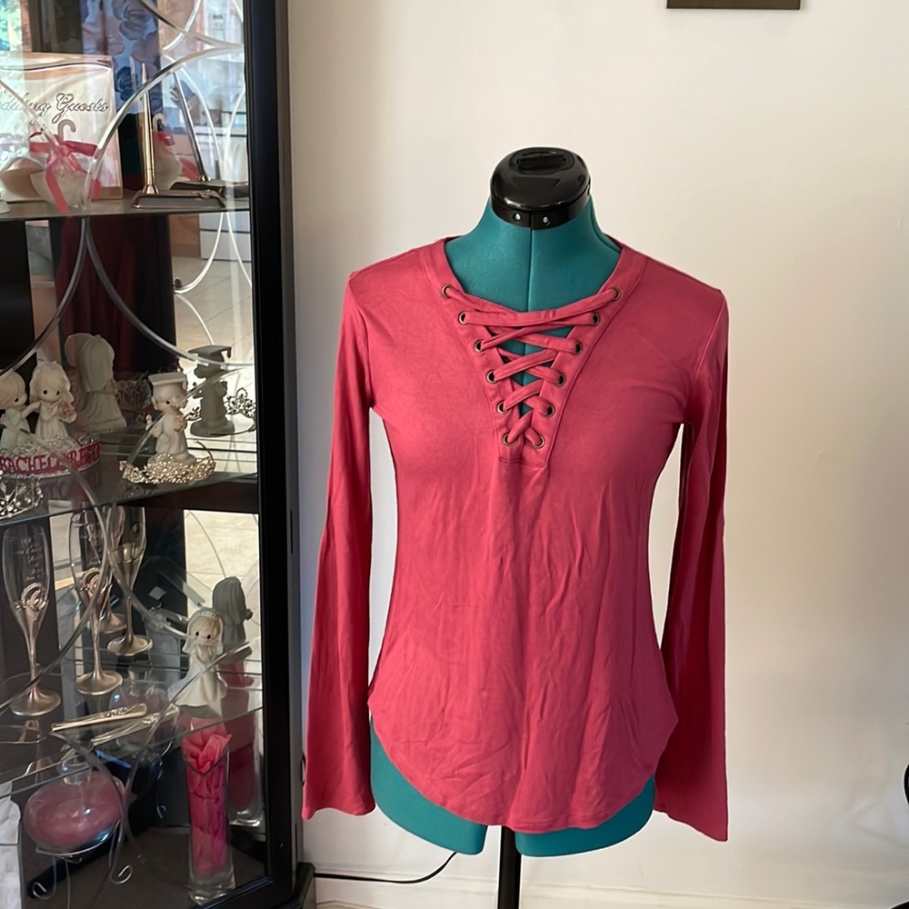Mudd Long Sleeve Mauve Shirt